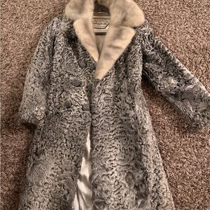 Vintage Curly Lamb Fur Coat | Mid-Century Custom Fur |